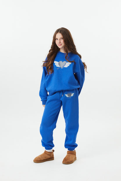 Jessie Royal Blue French Terry Jogger - Perfect Angel