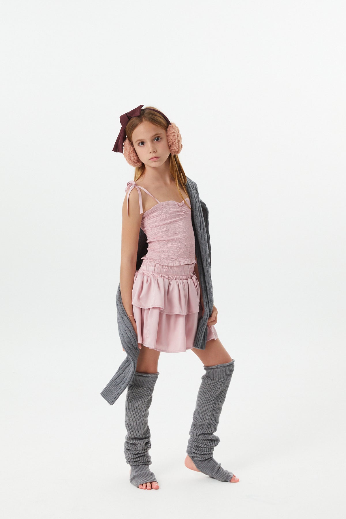 Willow Mauve Satin Skort