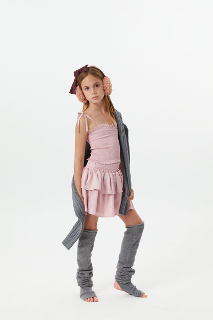 Willow Mauve Satin Skort