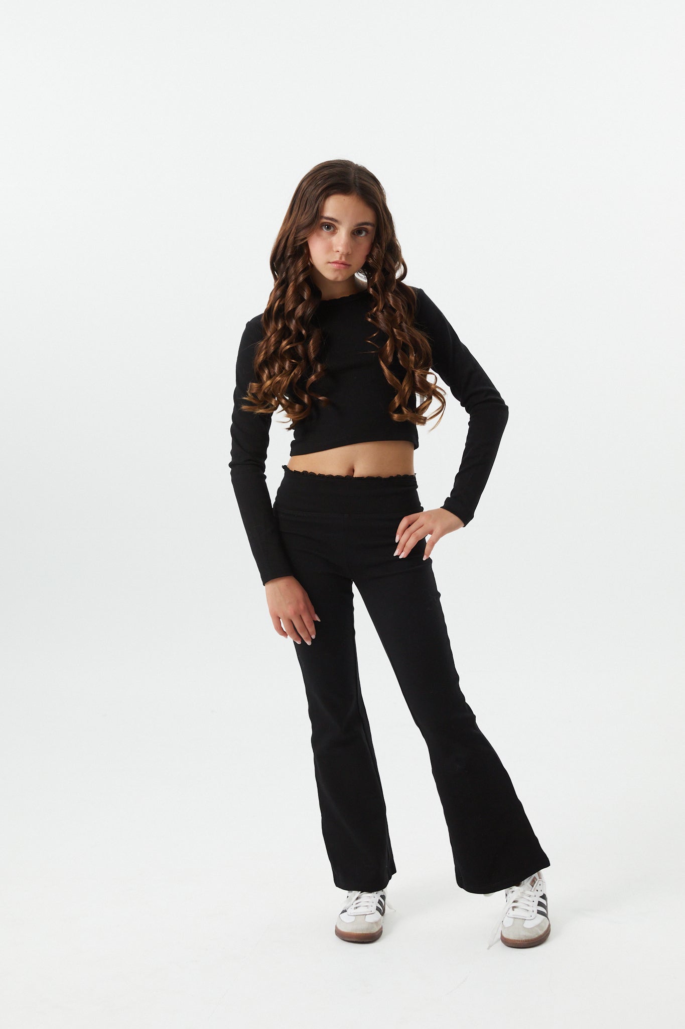 Mae Black Legging Flare