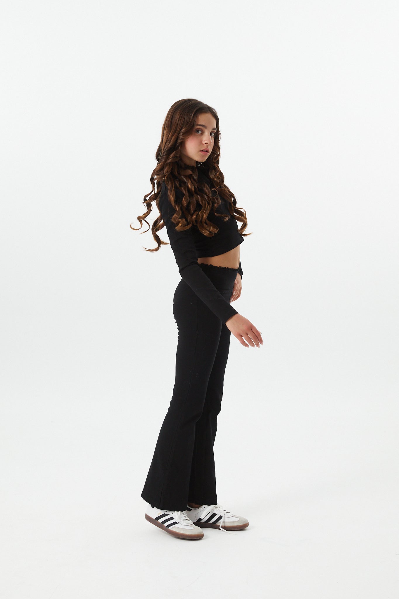 Mae Black Legging Flare