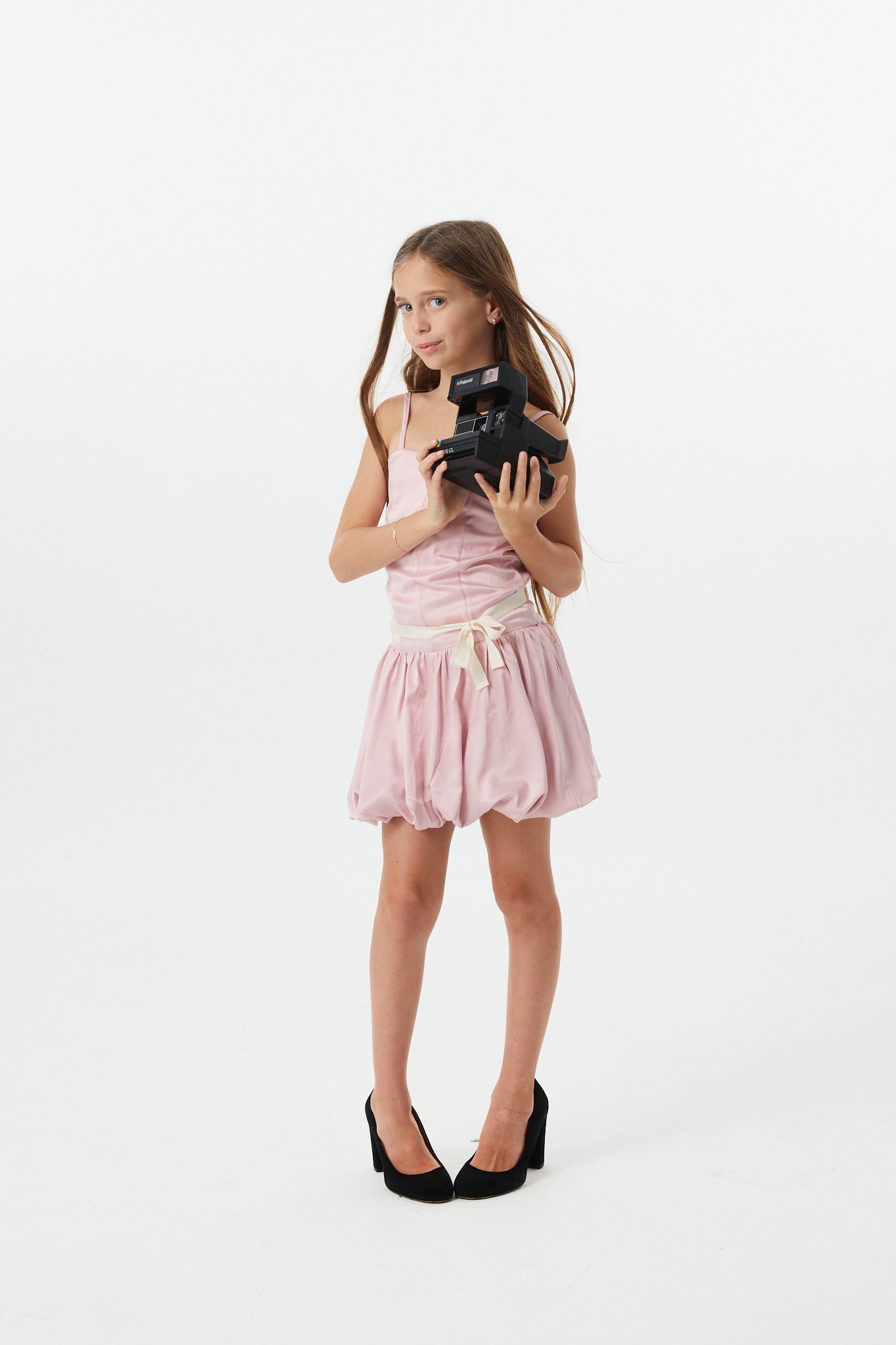 Bailey Mauve With Cream Ribbon Satin Ballet Dress