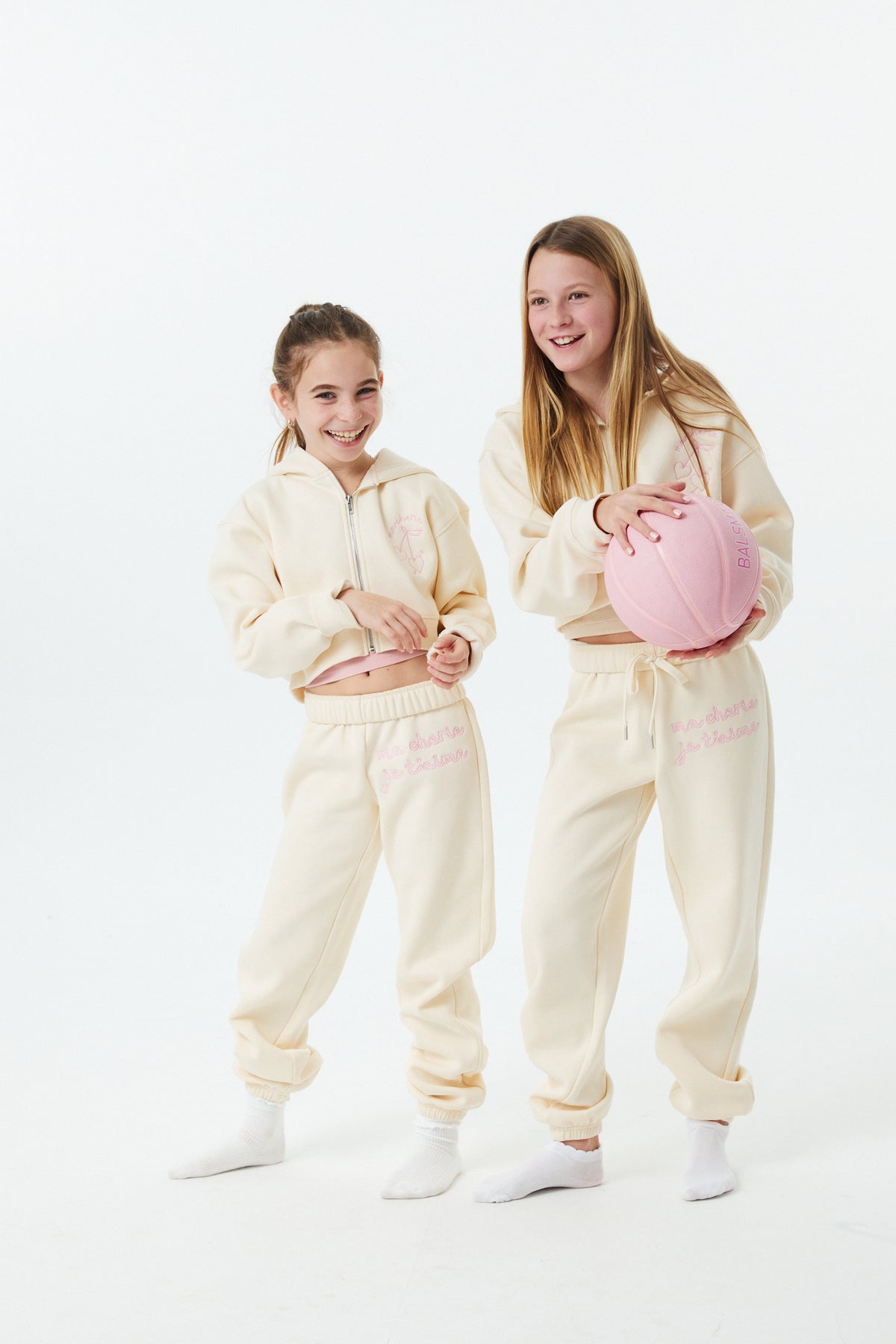 Mia Winter White French Terry Zip up Hoodie - Ma Cherie