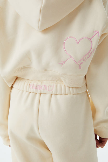 Mia Winter White French Terry Zip up Hoodie - Ma Cherie