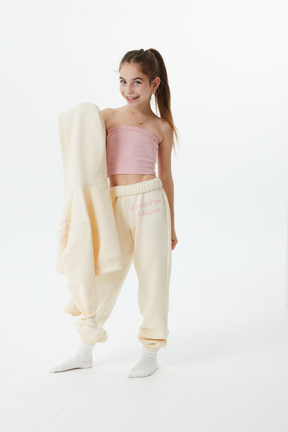 Mia Winter White French Terry Zip up Hoodie - Ma Cherie