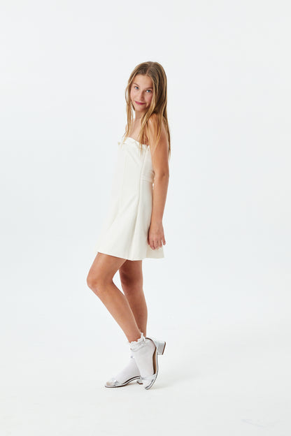 Yael Winter White Bow Back Dress