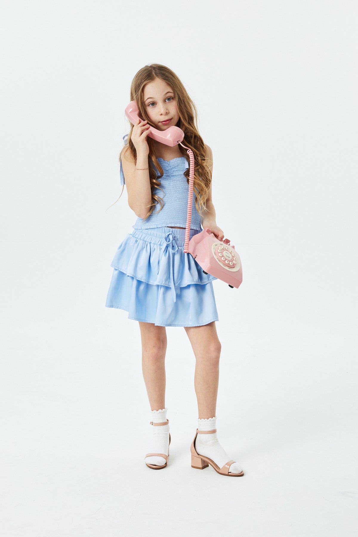 Willow Sky Satin Skort