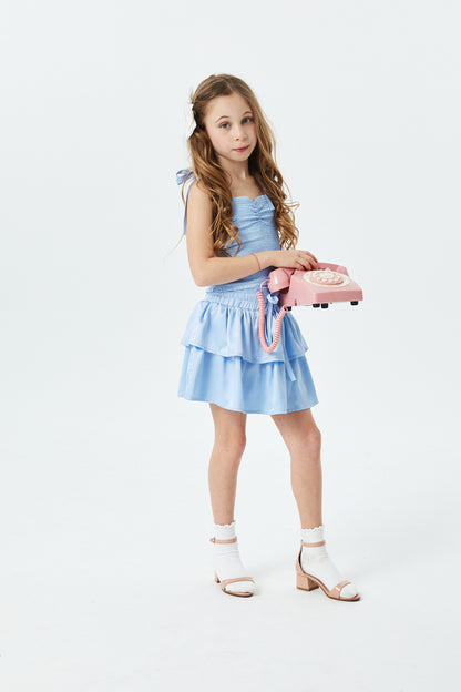 Willow Sky Satin Skort