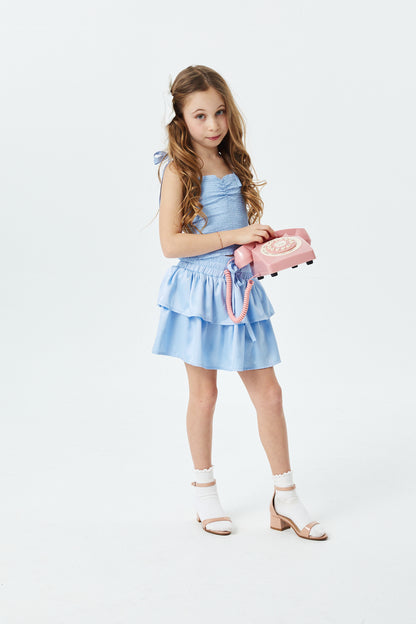 Willow Sky Satin Skort
