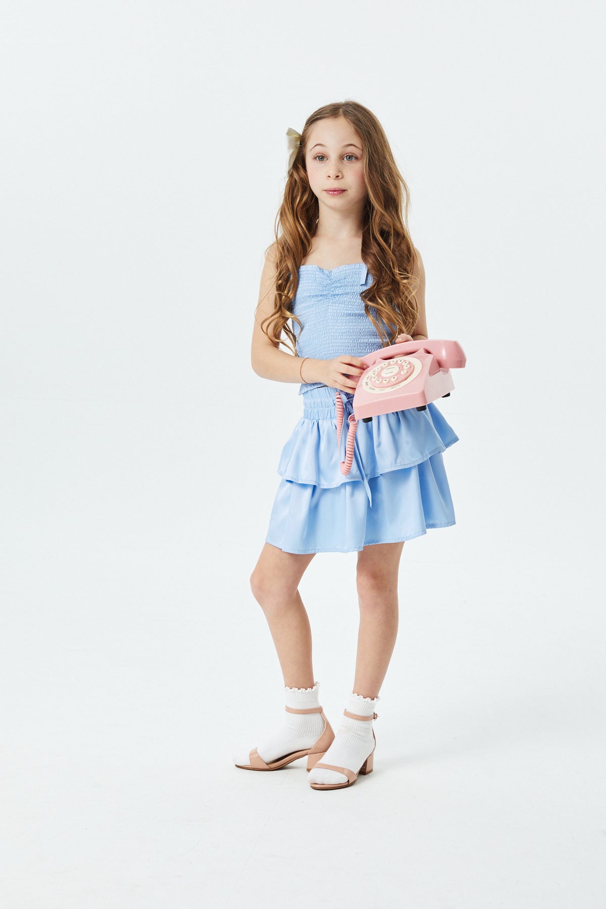 Willow Sky Satin Skort