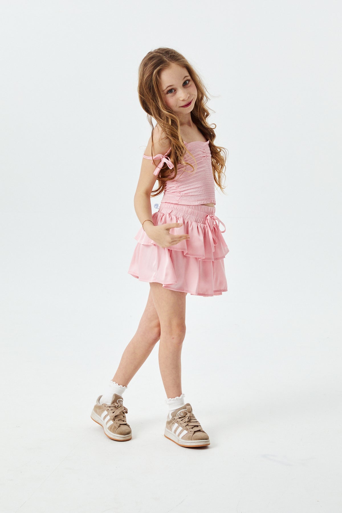 Willow Ballet Pink Satin Skort