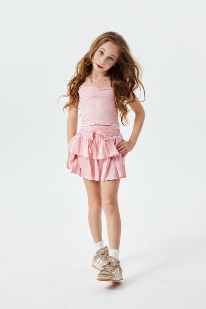 Willow Ballet Pink Satin Skort