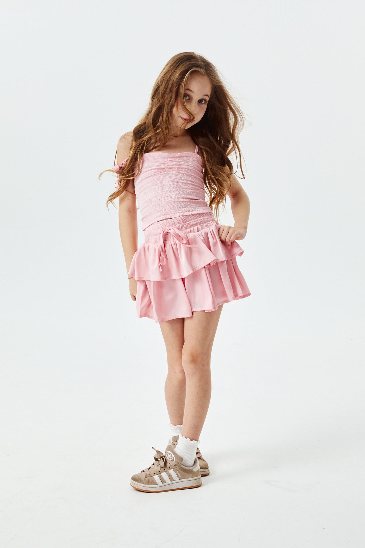 Willow Ballet Pink Satin Skort