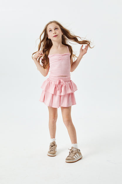 Willow Ballet Pink Satin Skort