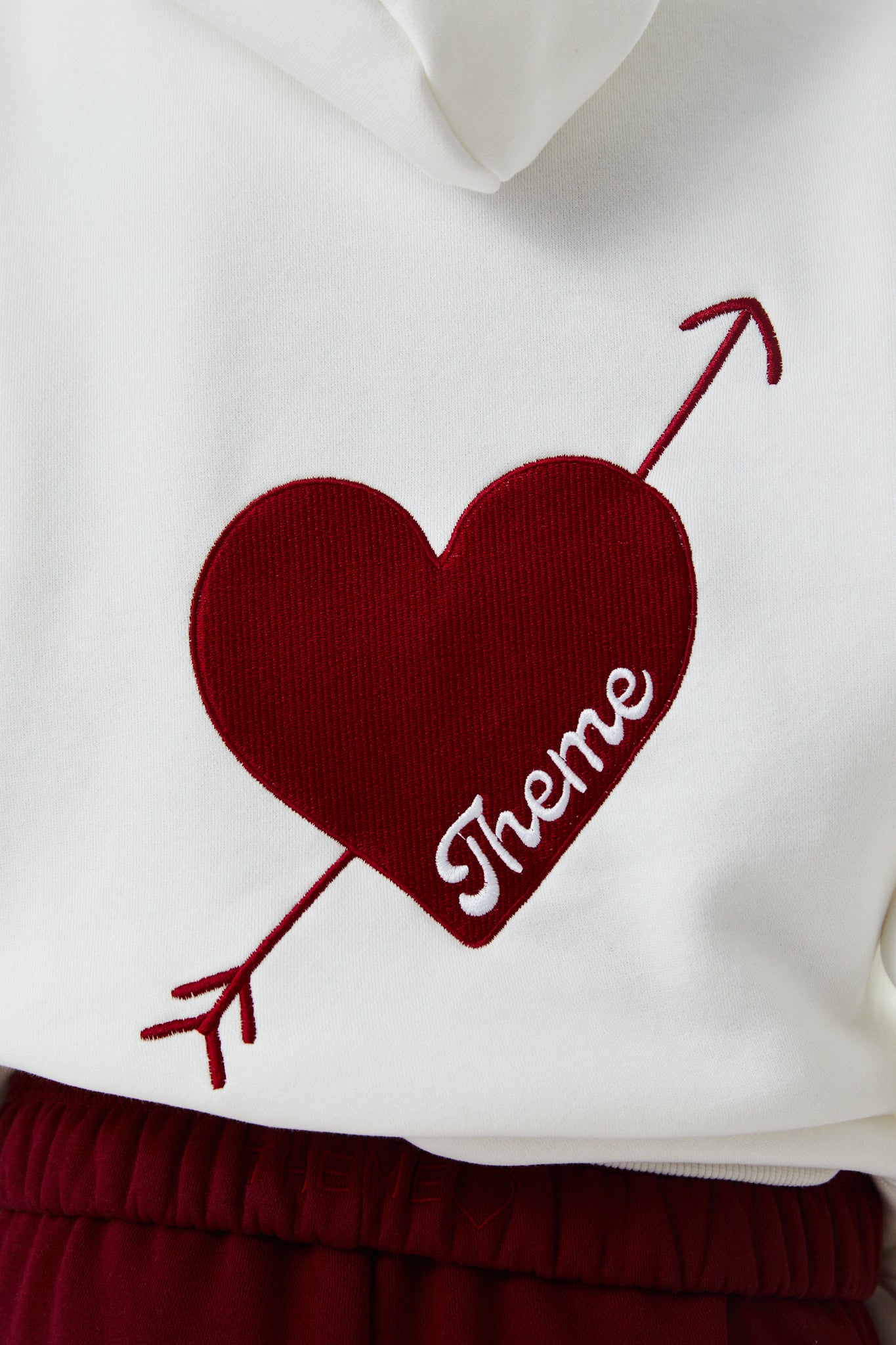 Lea White French Terry Oversized Hoodie - Ace