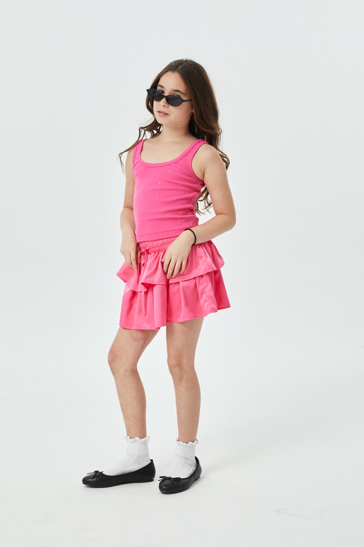 Harlow Lipstick Ribbed Heart Tank