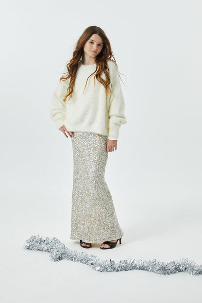 Delfina Long Sequin Skirt