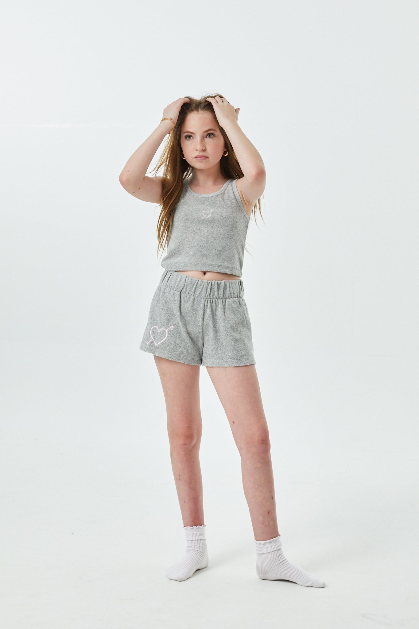 Emma Grey With Heart & Arrow Terry Tank