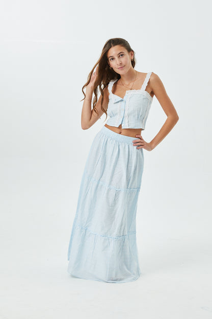 Bella Pastel Blue Heart Maxi