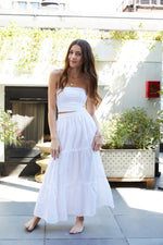 Bella White Maxi Heart Dobbie