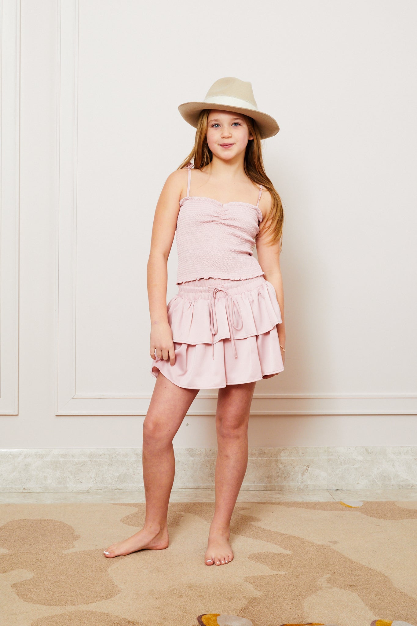 Willow Satin Ballet Pink Skort