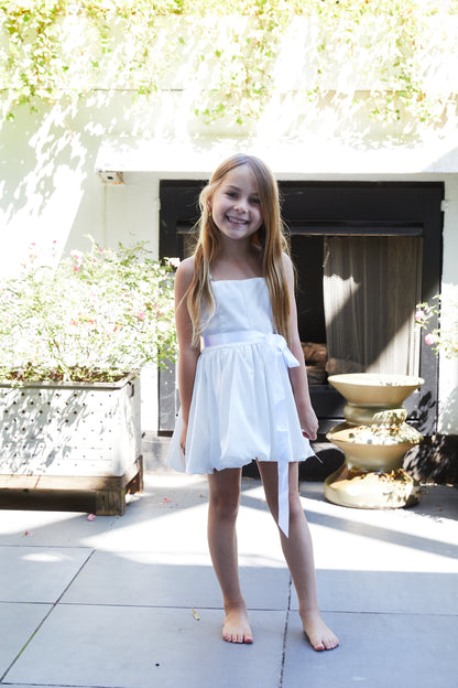 Bailey White Satin Ballet Dress