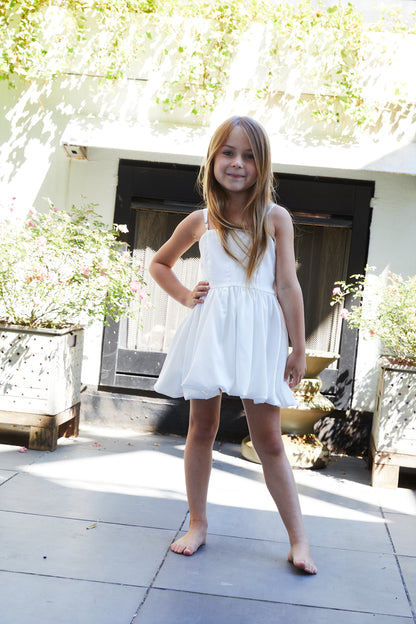 Bailey White Satin Ballet Dress