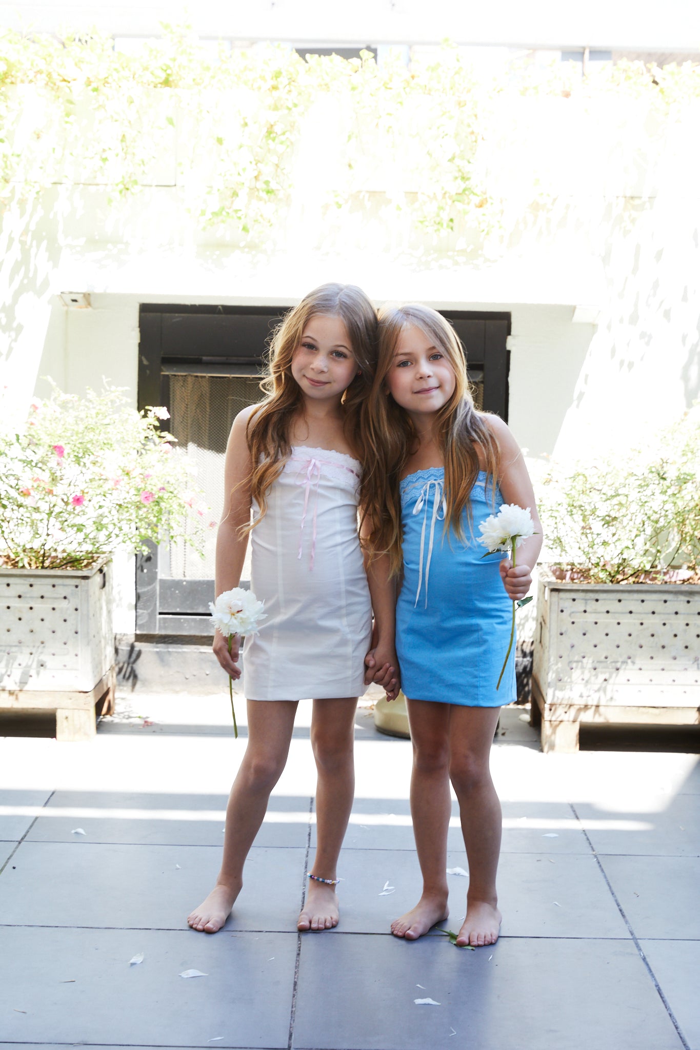Sienna Ribbon Dress Sky Blue