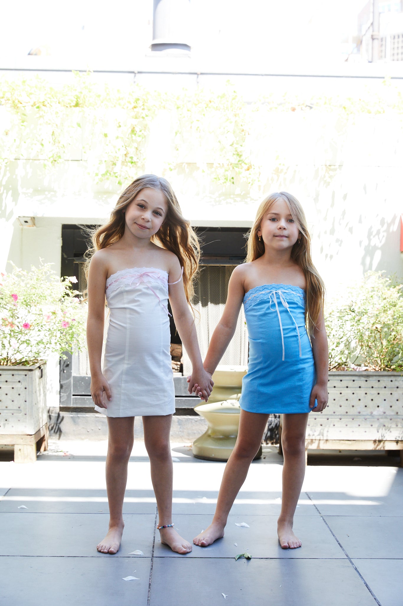 Sienna Ribbon Dress Sky Blue