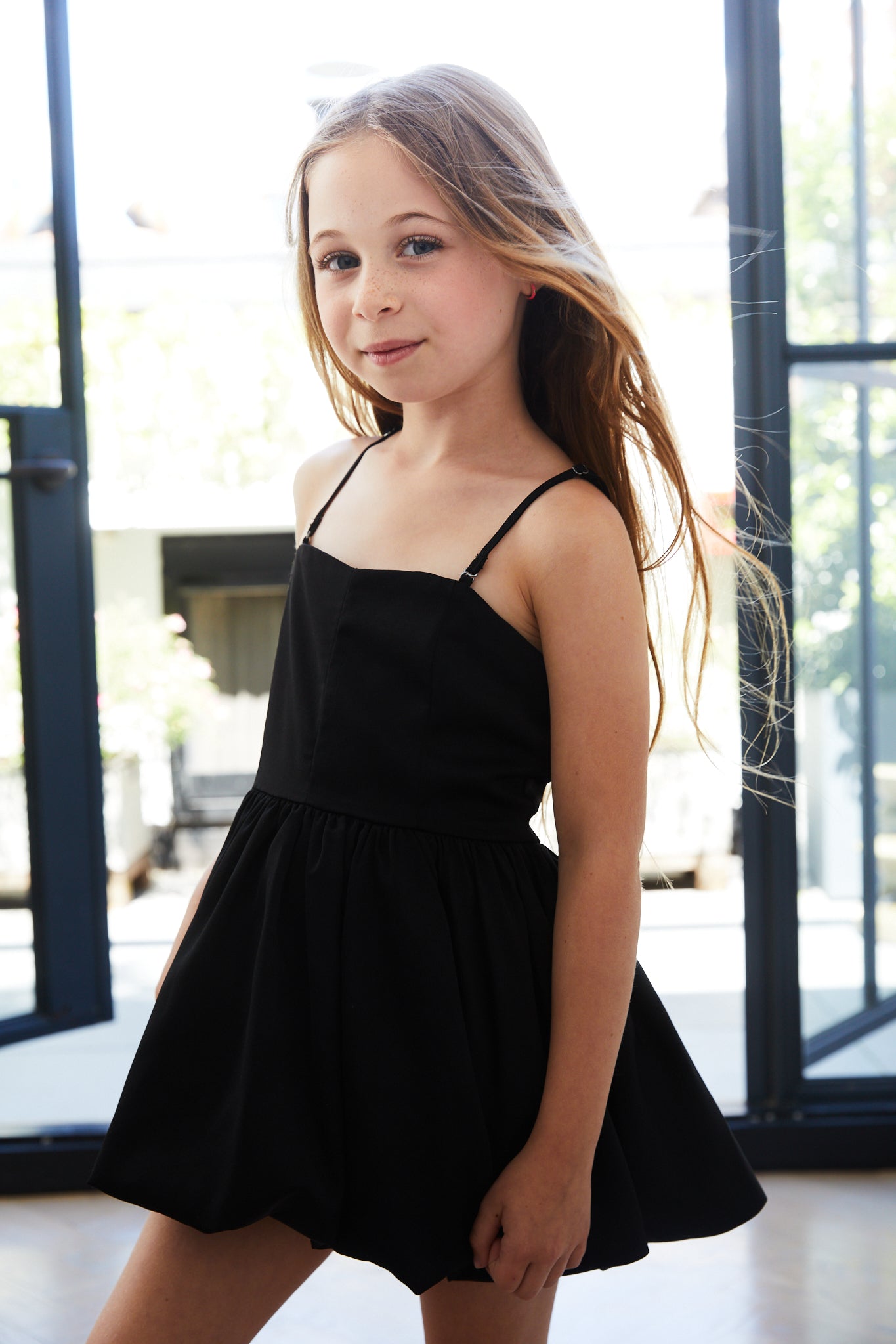 Bailey Black Satin Ballet Dress