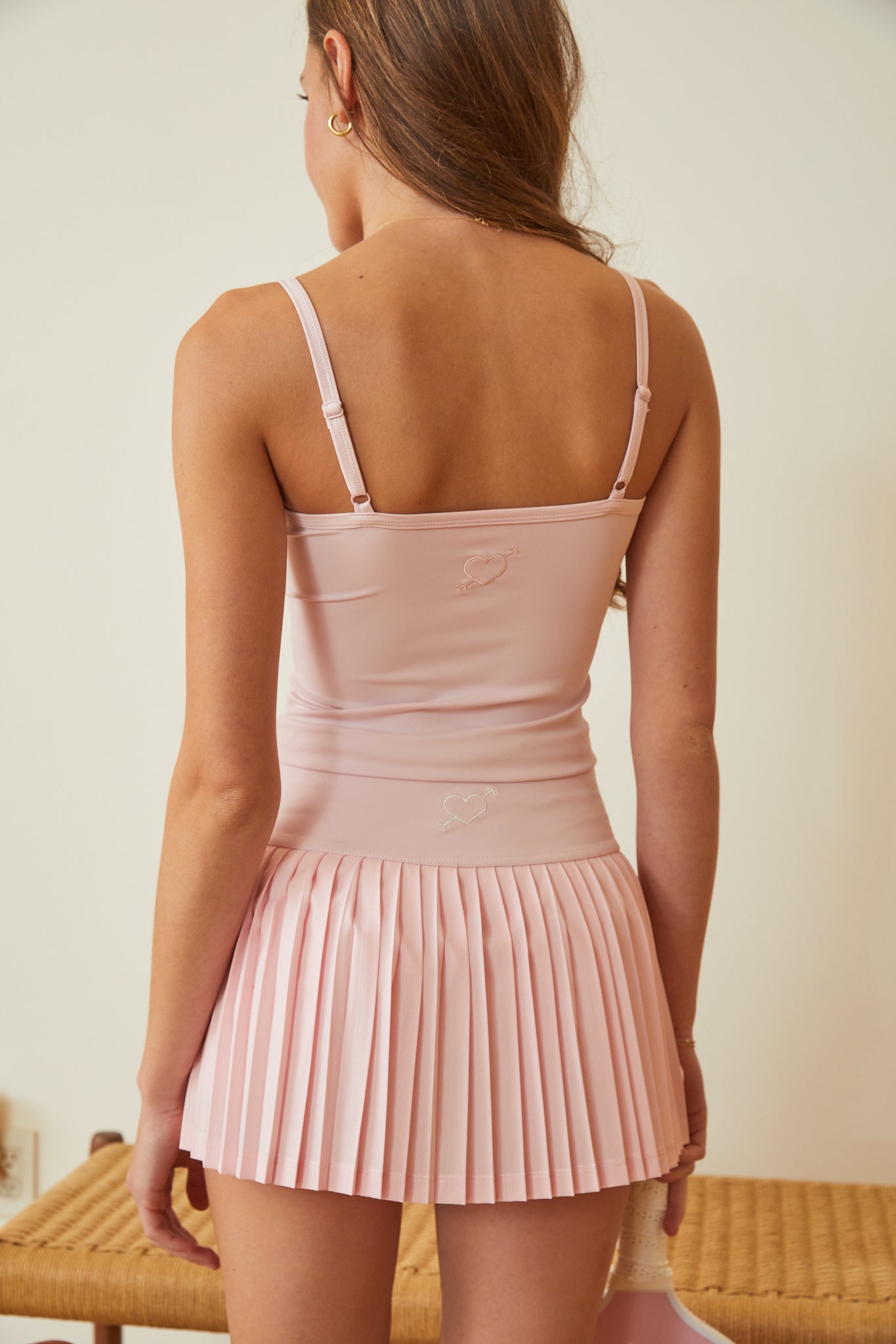 Blake Pastel Pink Tennis Skort