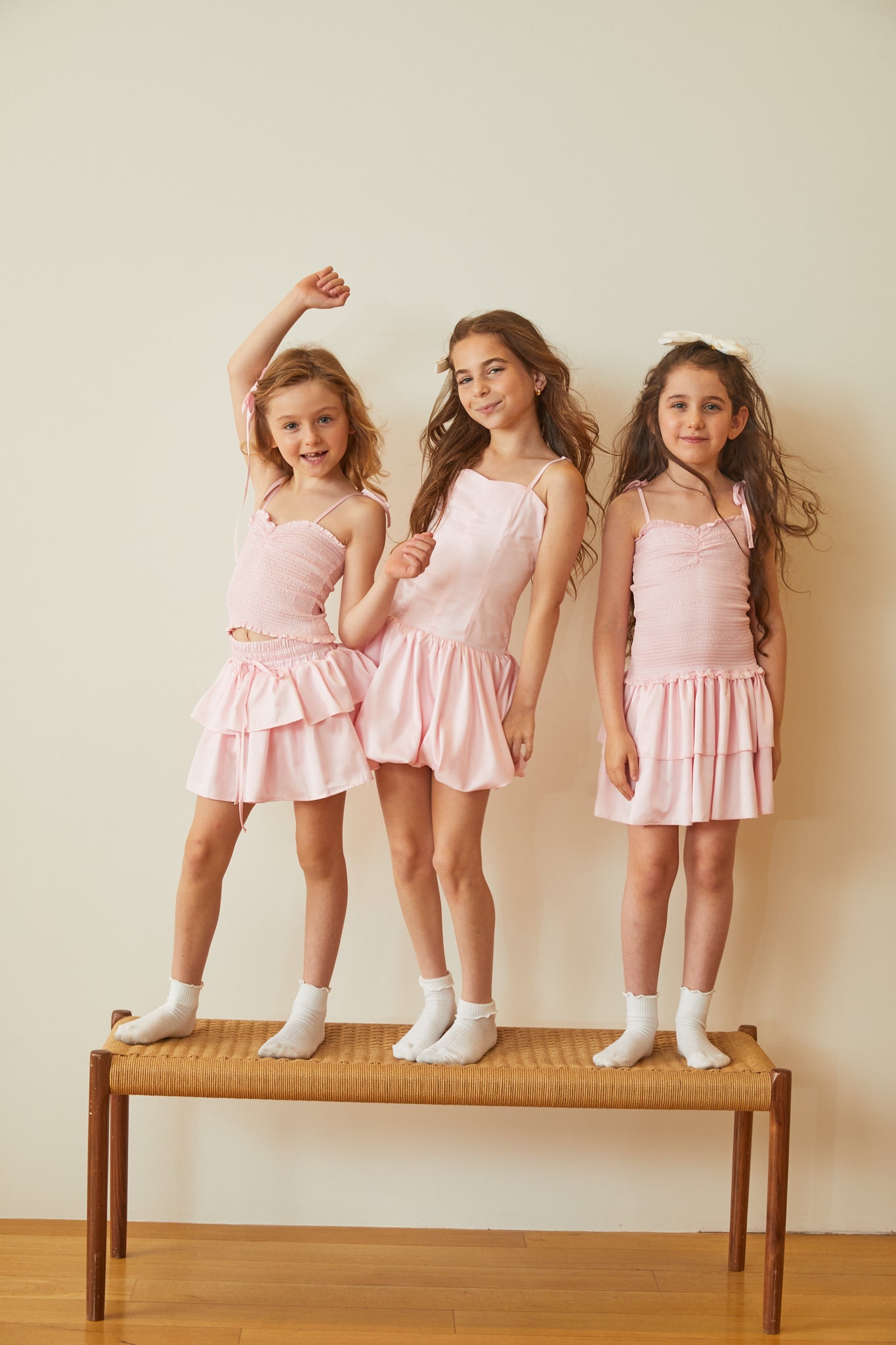 Willow Pastel Pink Satin Skort