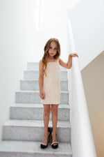 London Sequin Dress  - Iridescent Cream