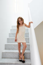 London Sequin Dress  - Iridescent Cream