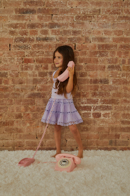 Harlow Pastel Lavender Heart Cut Out Tank
