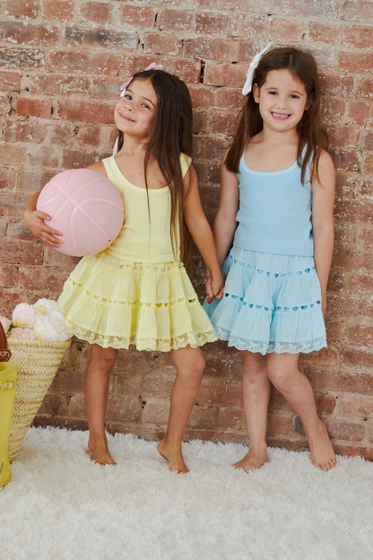 Harlow Pastel Yellow Heart Cut Out Tank