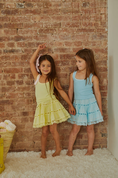 Sofia Pastel Yellow Mini Skirt