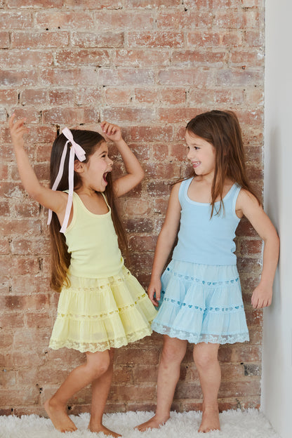 Harlow Pastel Yellow Heart Cut Out Tank