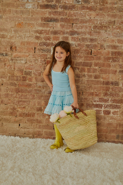 Sofia Pastel Blue Mini Skirt