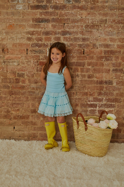 Sofia Pastel Blue Mini Skirt