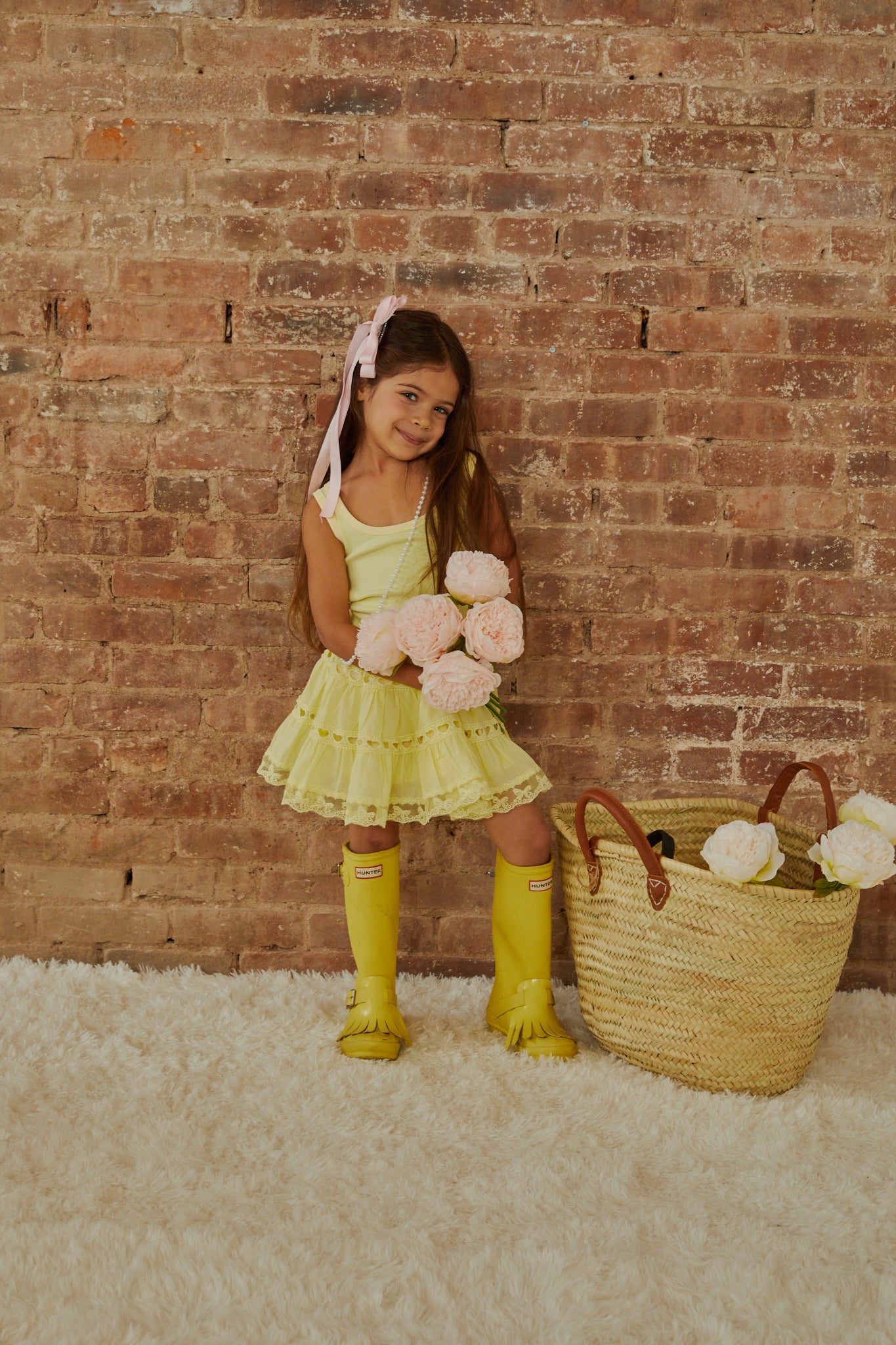 Sofia Pastel Yellow Mini Skirt