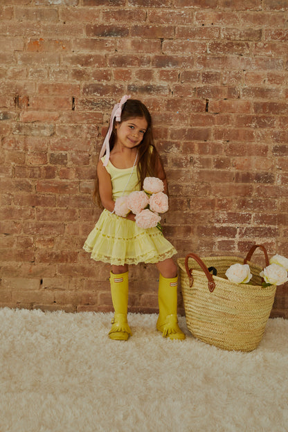 Sofia Pastel Yellow Mini Skirt