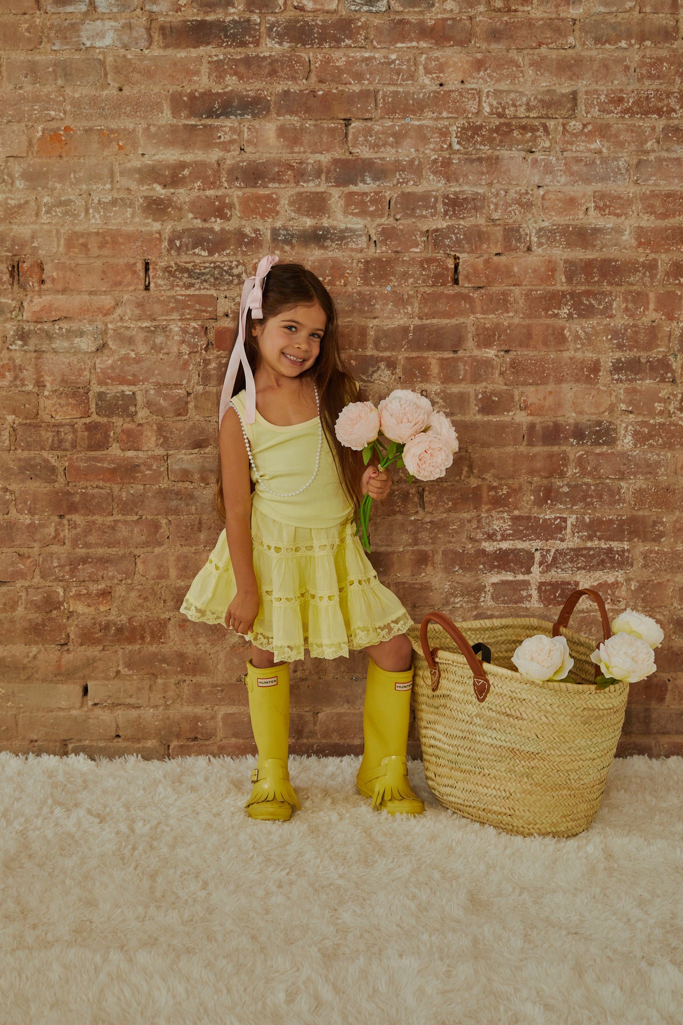 Sofia Pastel Yellow Mini Skirt