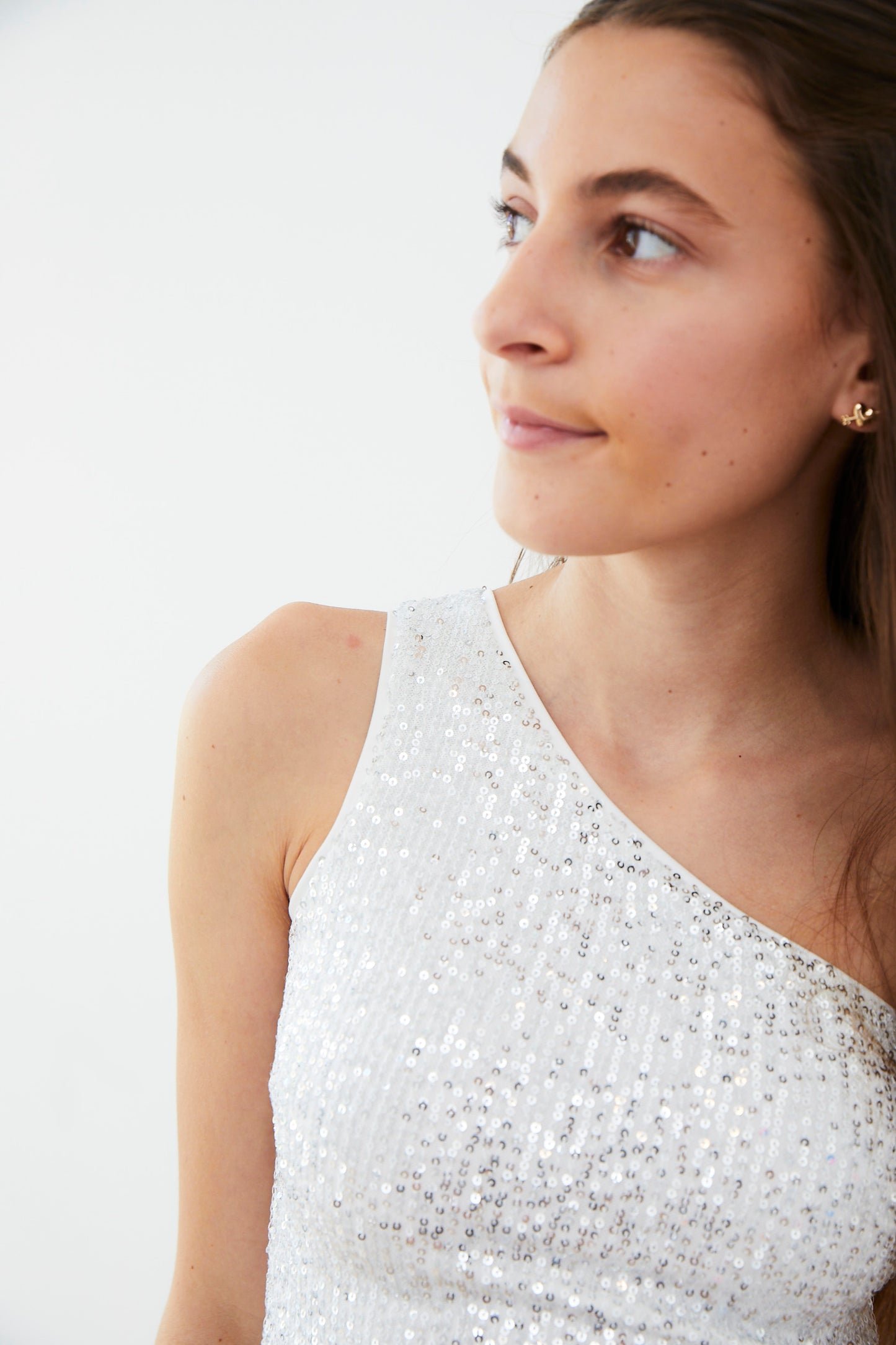 Billie White Silver Sequin Dress