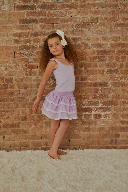 Stella Pastel Lavender Ribbed Tank
