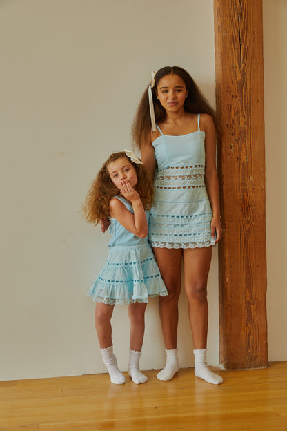 Sofia Pastel Blue Mini Skirt
