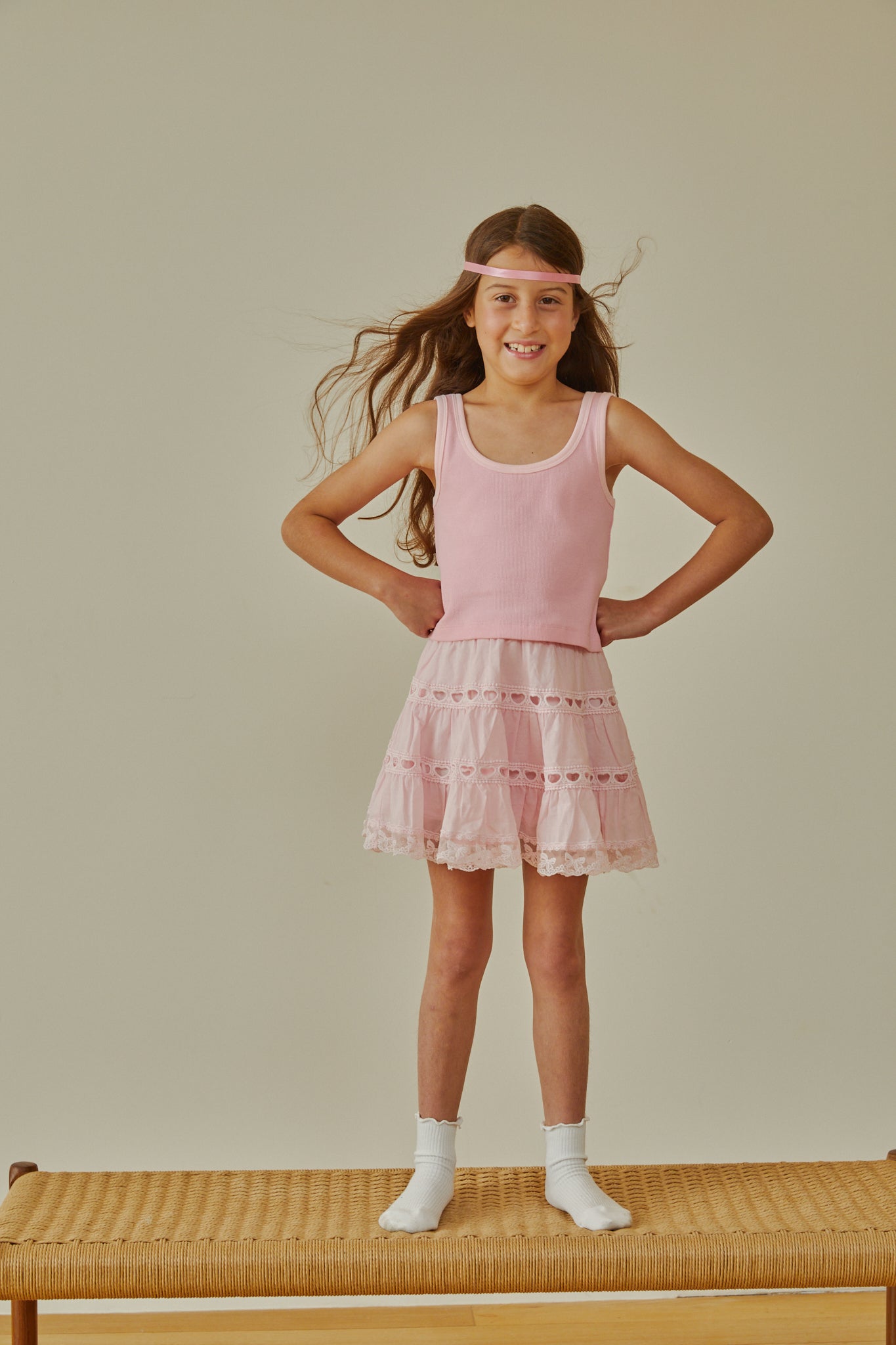 Sofia Pink Mini Skirt S26