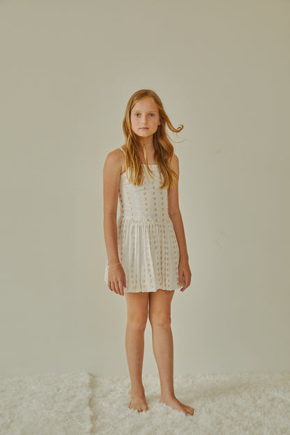 Daniela White Heart Lurex Ballet Dress