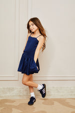 Bailey Satin Ballet Dress - Navy