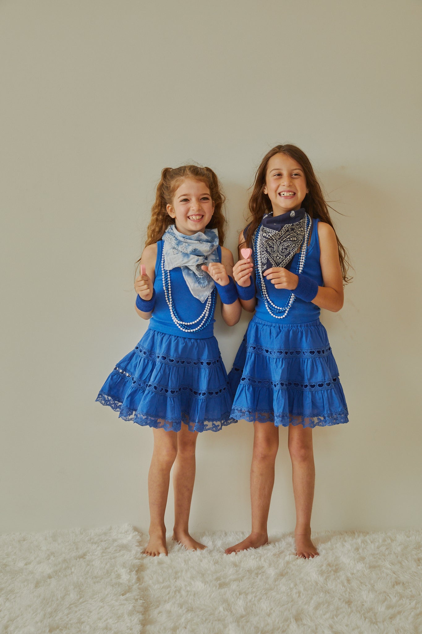 Harlow Camp Blue Heart Cut Out Tank
